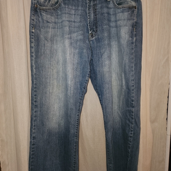 Lucky Brand 181 Jeans Mens 38x27 Blue Relaxed Bootleg light Wash Denim - Picture 6 of 6